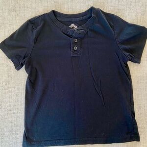 Classic Navy Kids Henley Tee